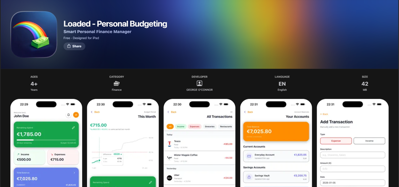 Loaded - Personal Budgeting