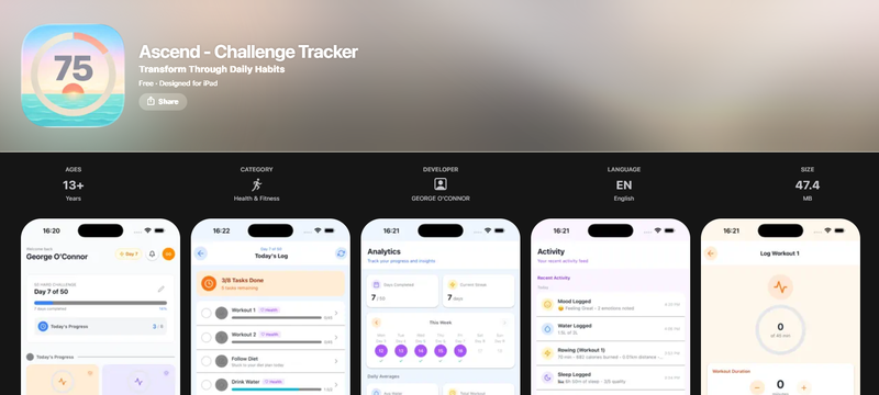 Ascend - Fitness Challenge Tracker